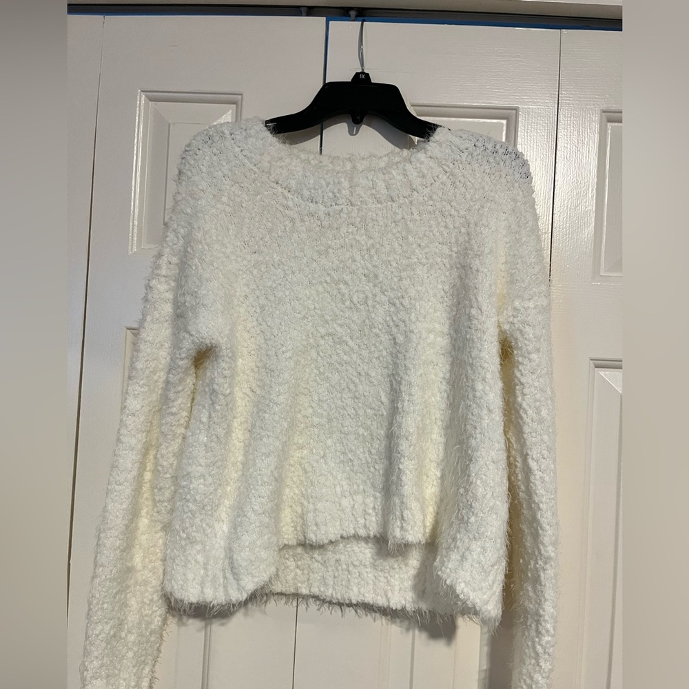 Show Me Your Mumu Women's Crop Varsity Sweater Knubby Knit Size Small - Picture 2 of 6